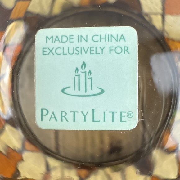 Partylite Global Fusion MOSAIC GLASS VOTIVE CANDLE HOLDER W/Candle Retired - Picture 4 of 12